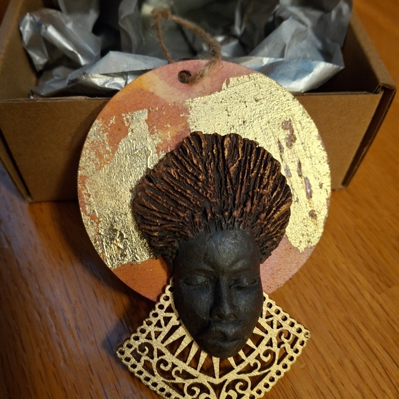 Handmade Mudcloth Ornaments New In Box - Picture 7 of 13